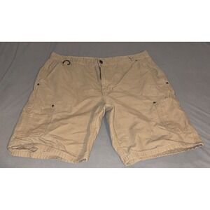 Men's C E Schmidt Workware Cargo Khaki Shorts 100% Cotton  Size 40